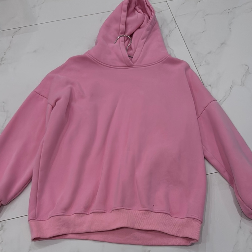 Baby pink oversized hoodie
